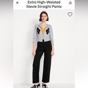 Extra High-Waisted Stevie Straight Pants